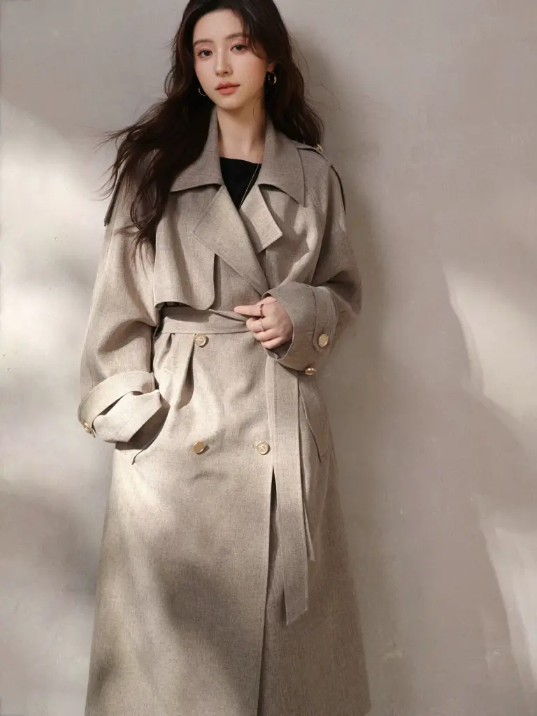Light Luxury English Style Vintage Loose Trench Coat