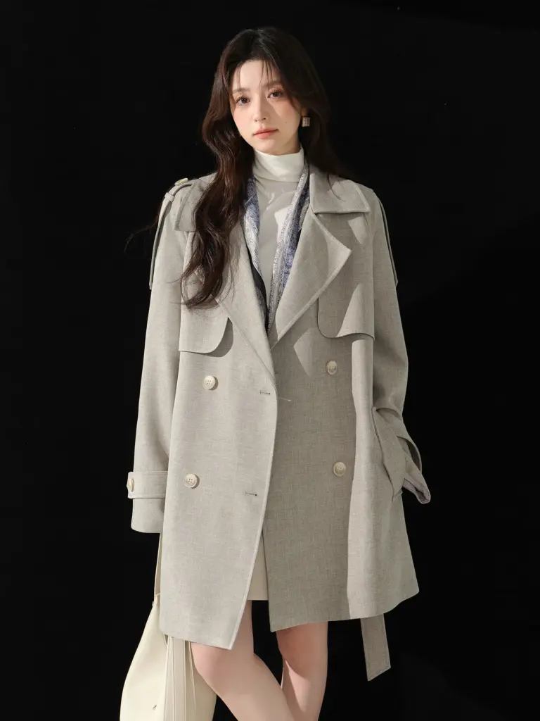 Light Luxury English Style Vintage Loose Trench Coat