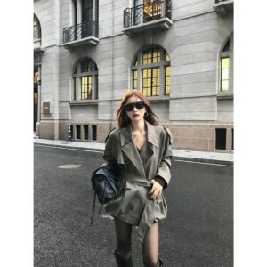 Wool Coat with Belt