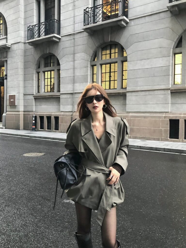 Wool Coat with Belt