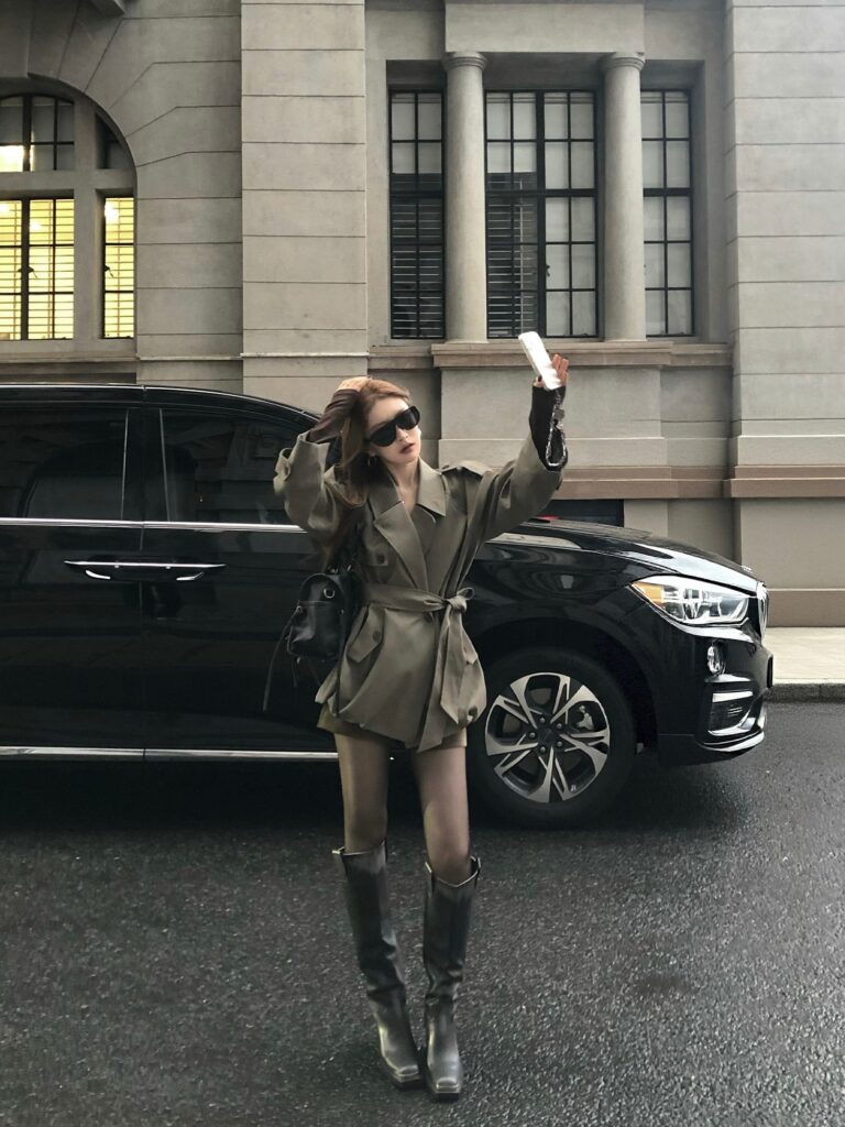 Wool Coat with Belt