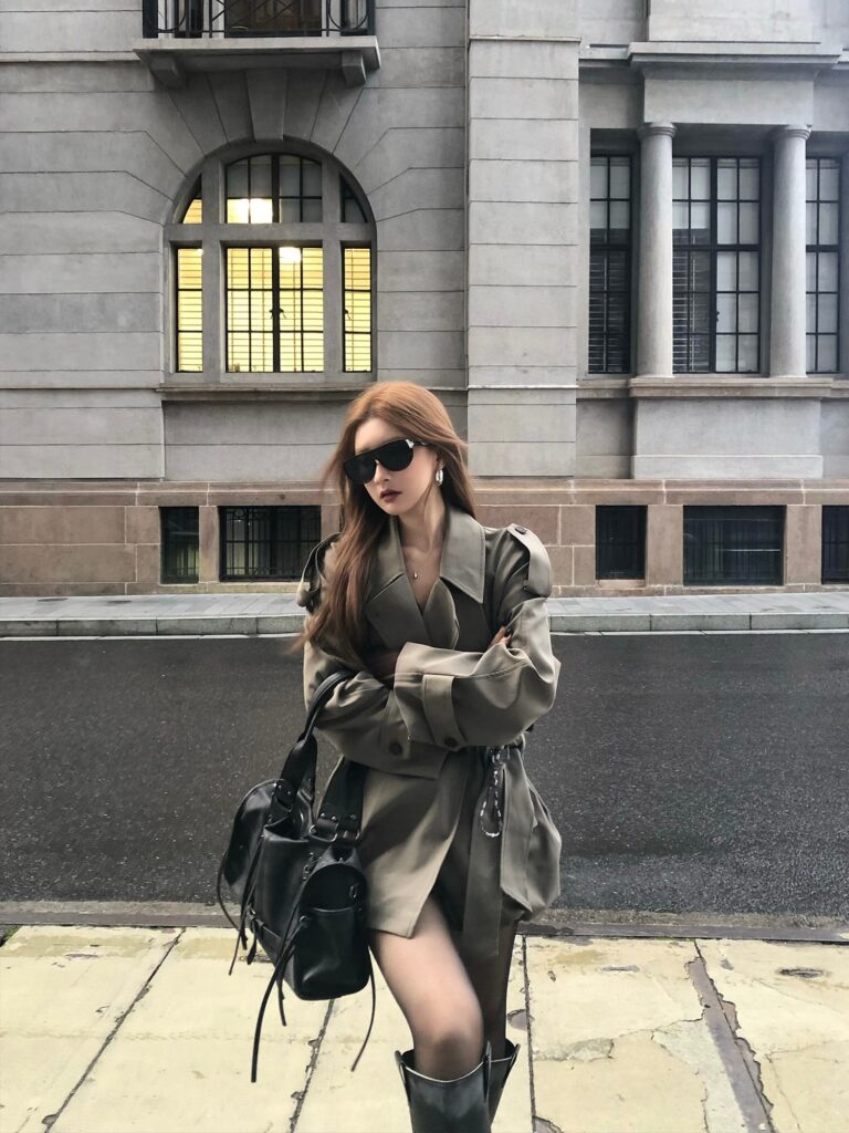 Wool Coat with Belt