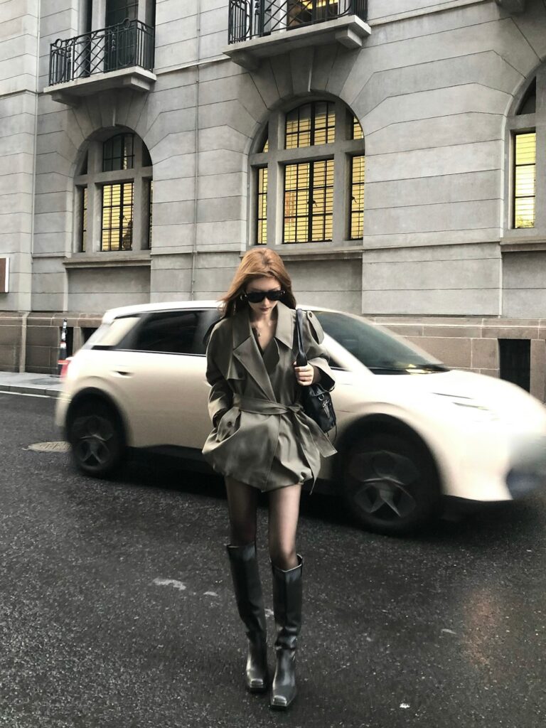 Wool Coat with Belt