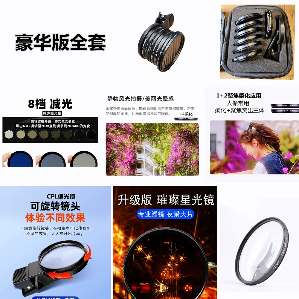 Camera Lens Filter Set