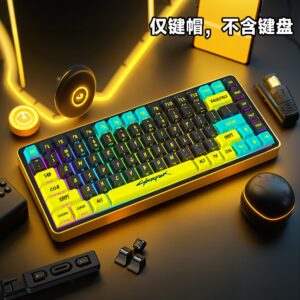 Cyberpunk Pink 74-Key Keycap Set