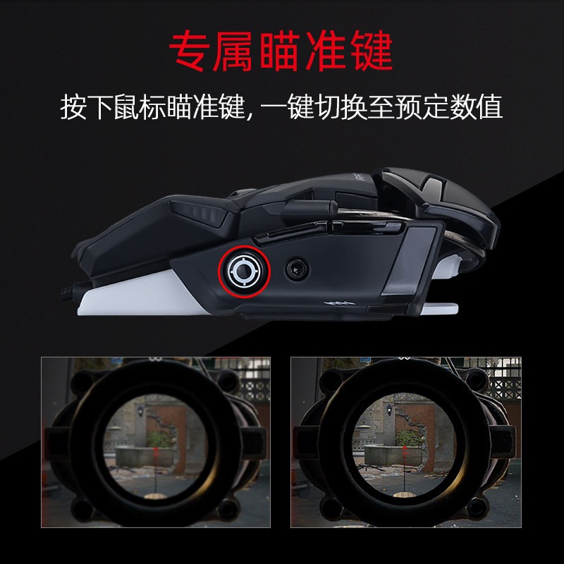 Beauty Lion Gaming Mouse with Adjustable Palm Rest