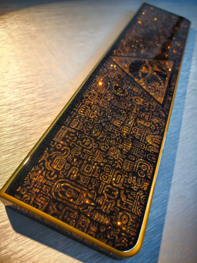 Egyptian Style Black Gold Keyboard Wrist Rest