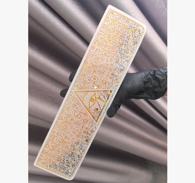 Egyptian Style Black Gold Keyboard Wrist Rest