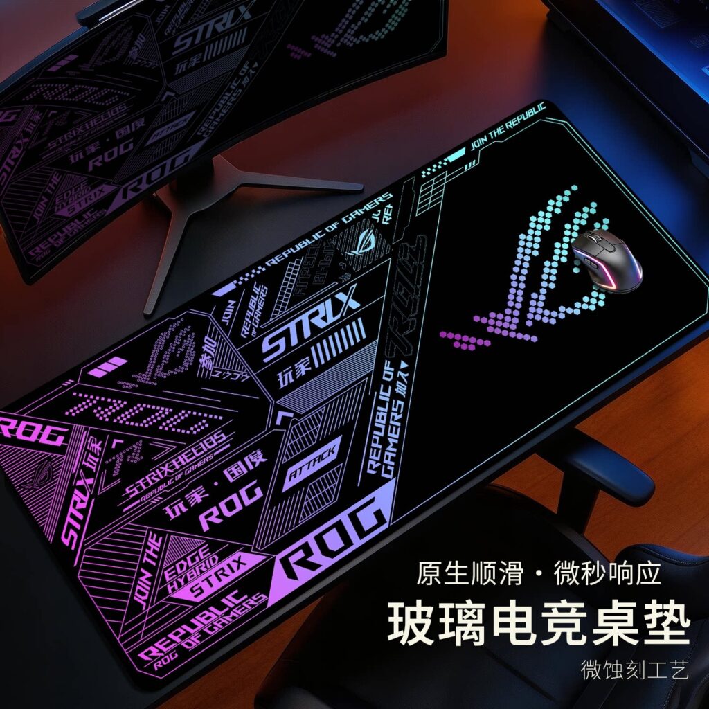 LUMICORE Micro-Etched Steel Mouse Pad
