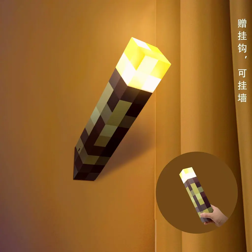 Minecraft Torch Replica Lamp