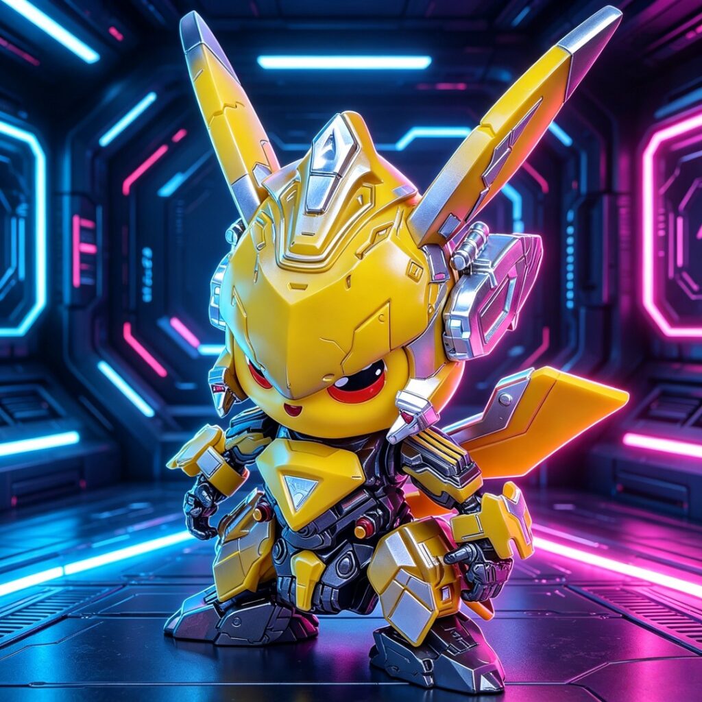 Pikachu Bumblebee Cosplay Figure