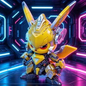 Pikachu Bumblebee Cosplay Figure