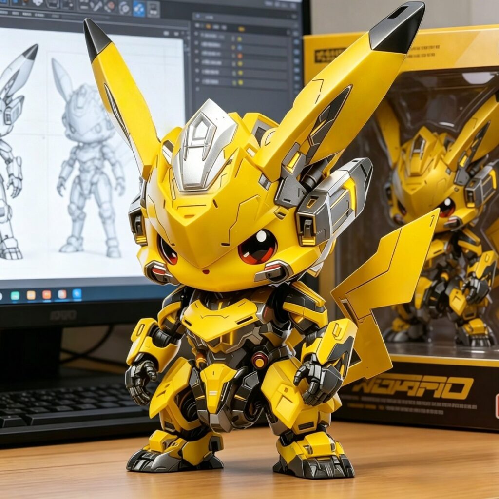 Pikachu Bumblebee Cosplay Figure