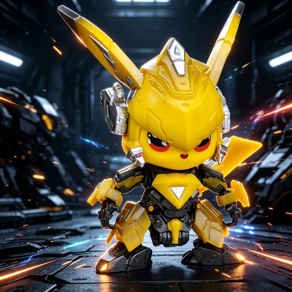 Pikachu Bumblebee Cosplay Figure