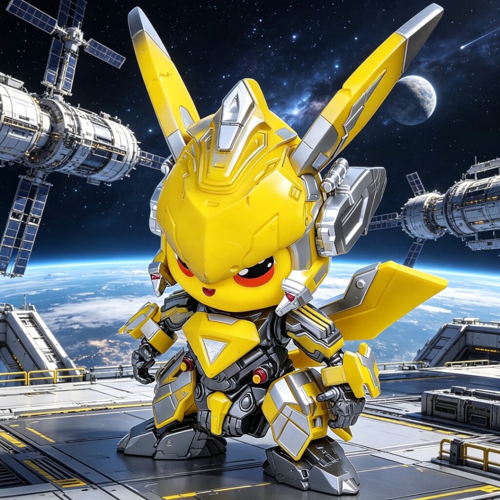 Pikachu Bumblebee Cosplay Figure