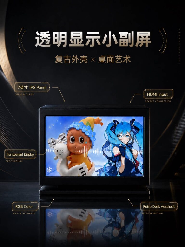 Holory X Transparent Desktop Display