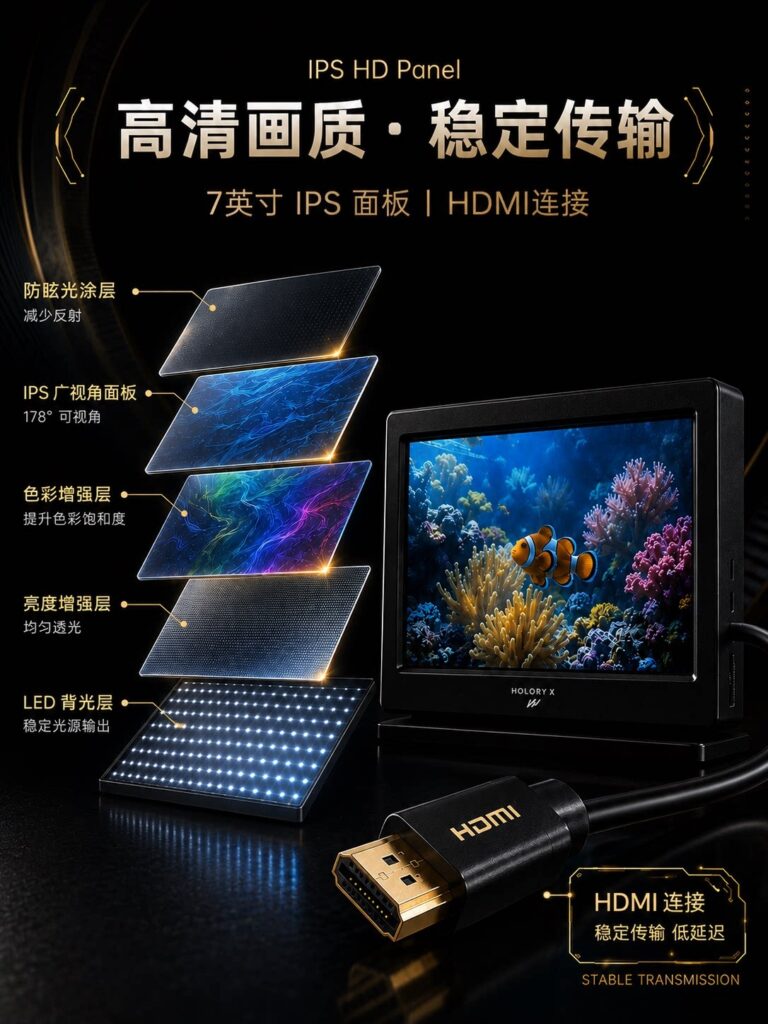 Holory X Transparent Desktop Display