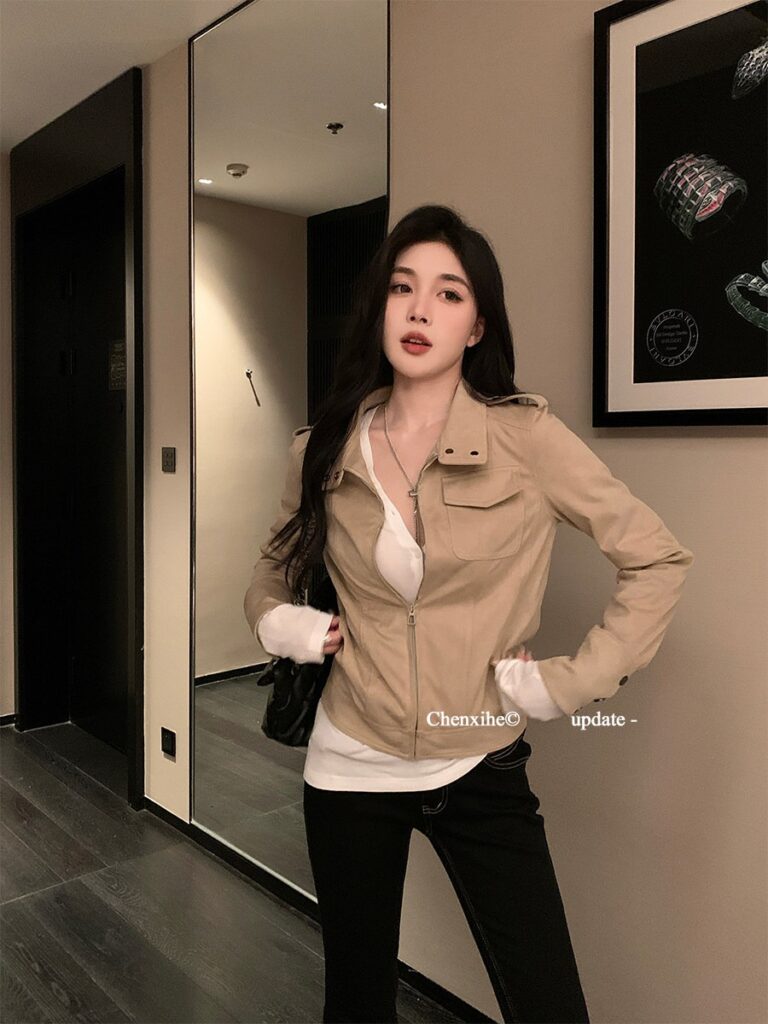 Korean Style Quality Leather Coat