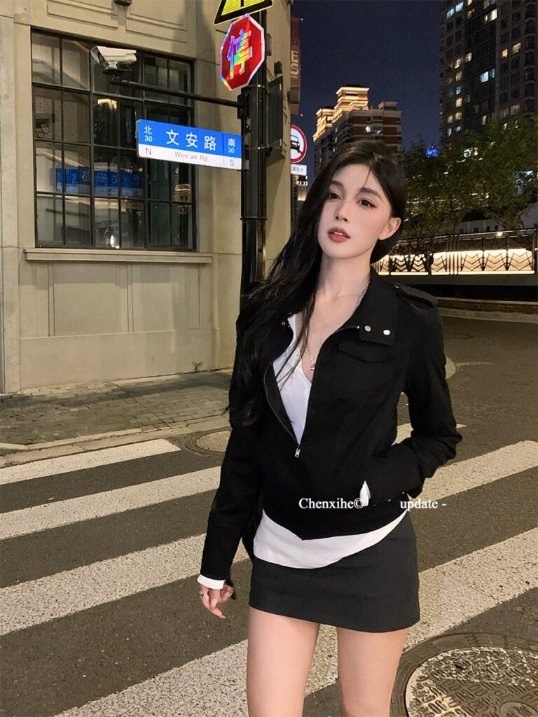 Korean Style Quality Leather Coat