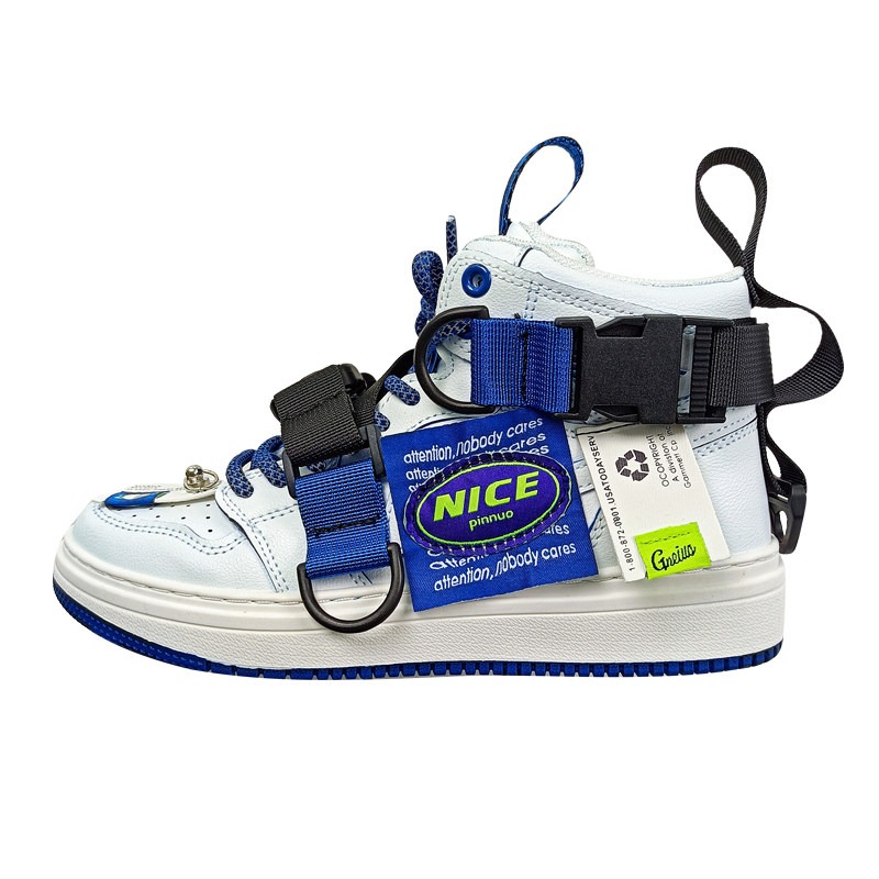 Huili Functional High-Top Sneakers N001G White