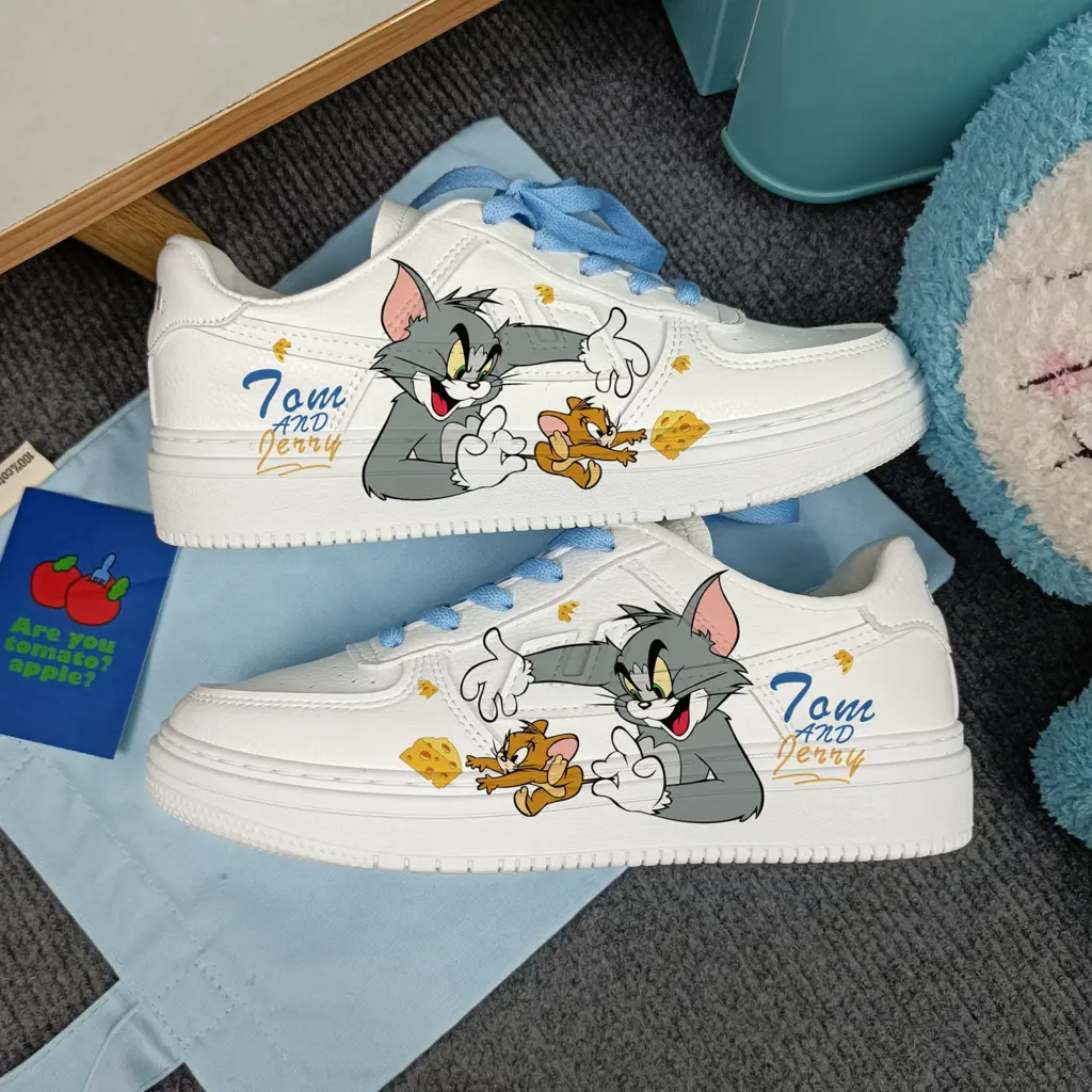 Warrior Cat and Mouse Low-Top (Yellow-Blue YuanYang)