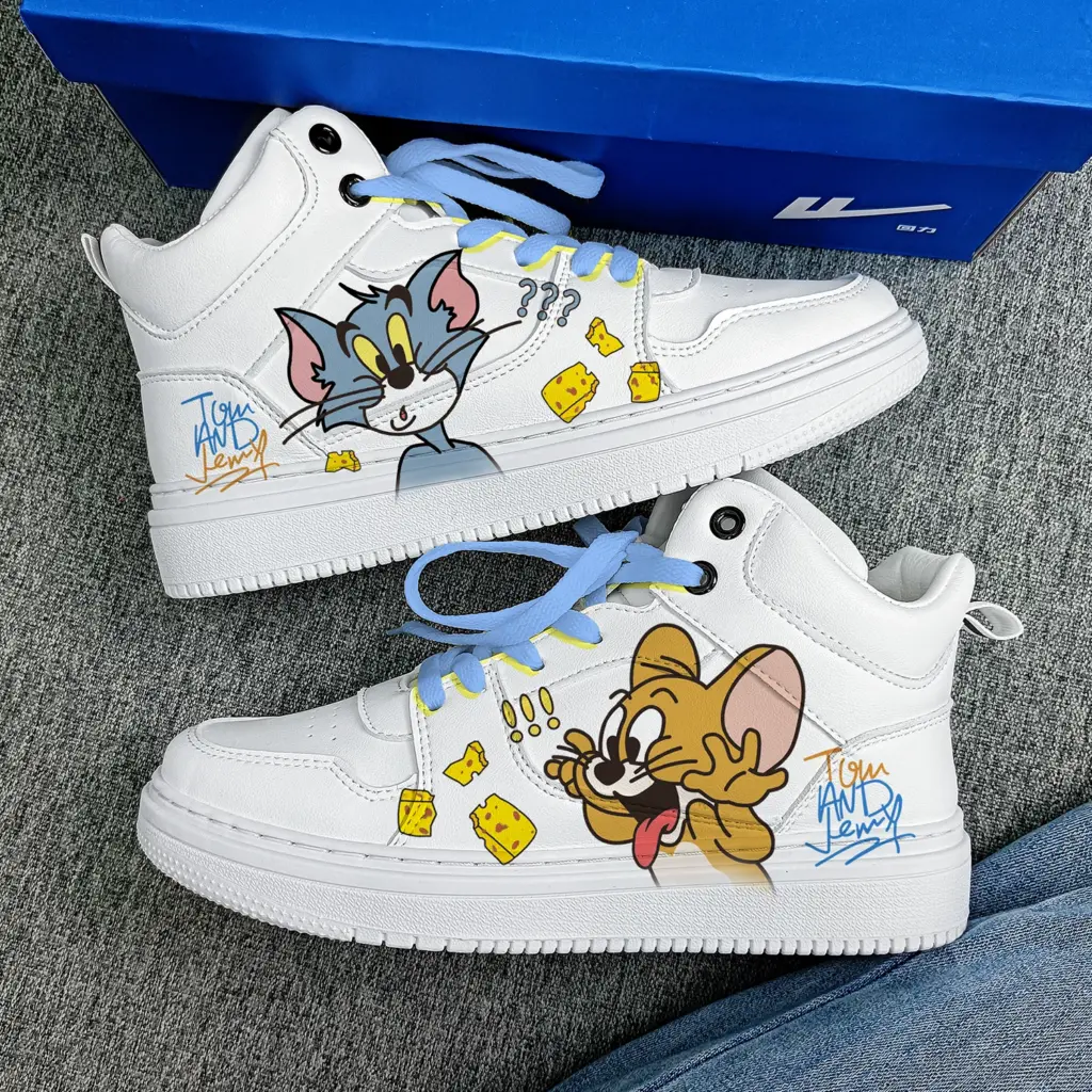 Warrior Cat and Mouse Low-Top (Yellow-Blue YuanYang)