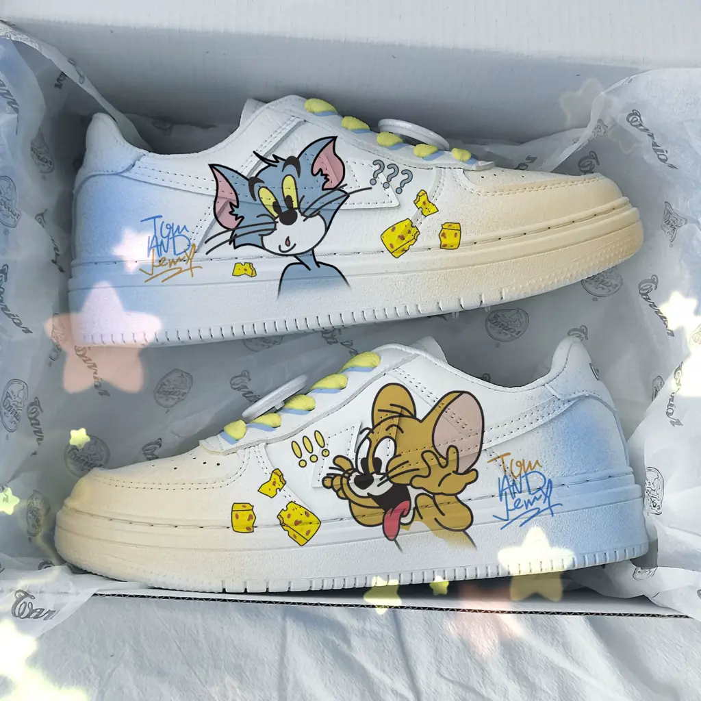 Warrior Cat and Mouse Low-Top (Yellow-Blue YuanYang)