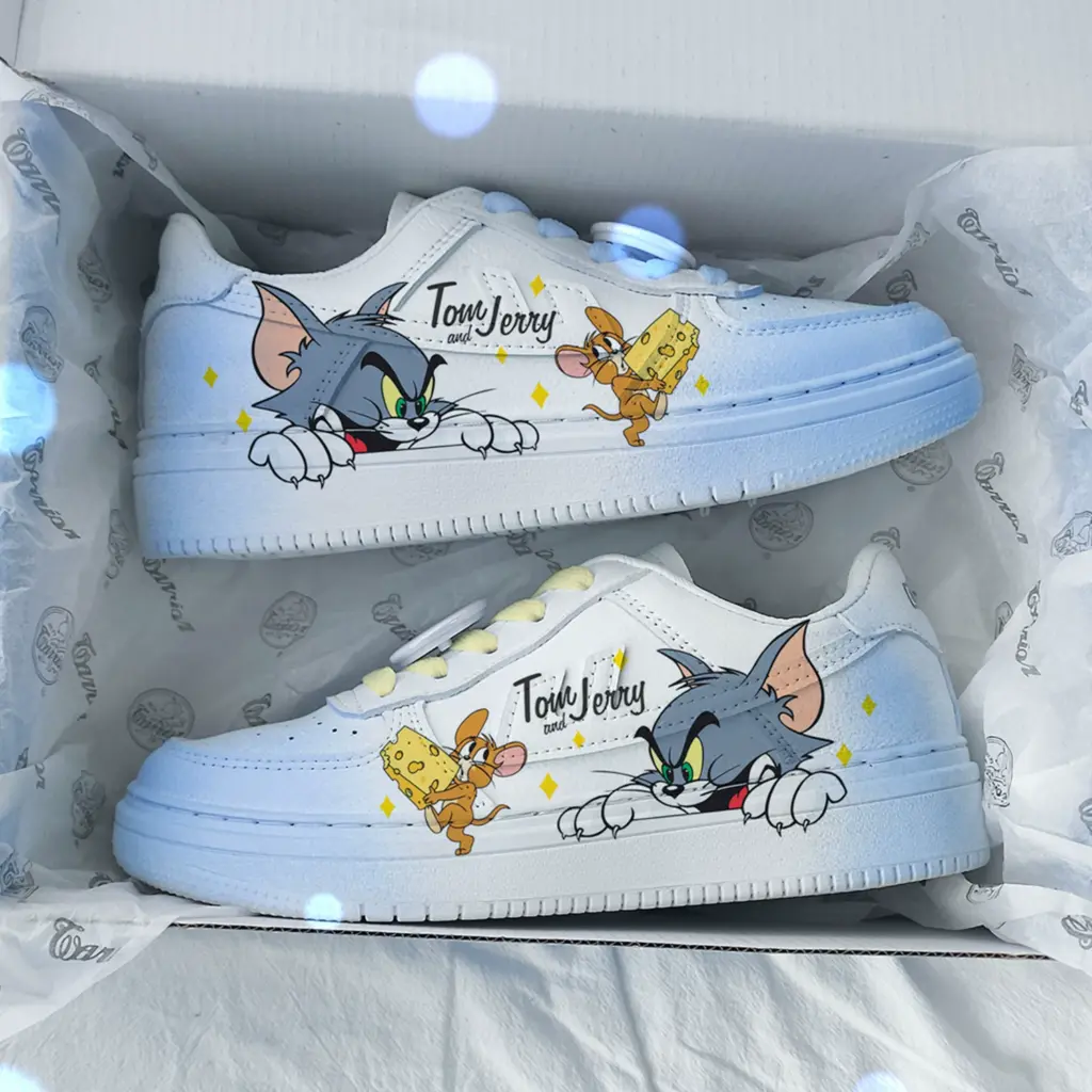 Warrior Cat and Mouse Low-Top (Yellow-Blue YuanYang)