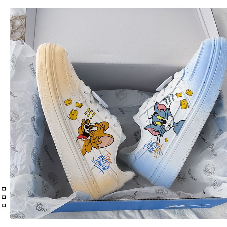 Warrior Cat and Mouse Low-Top (Yellow-Blue YuanYang)