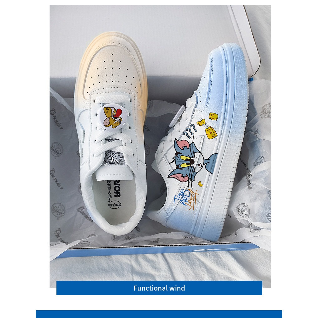 Warrior Cat and Mouse Low-Top (Yellow-Blue YuanYang)